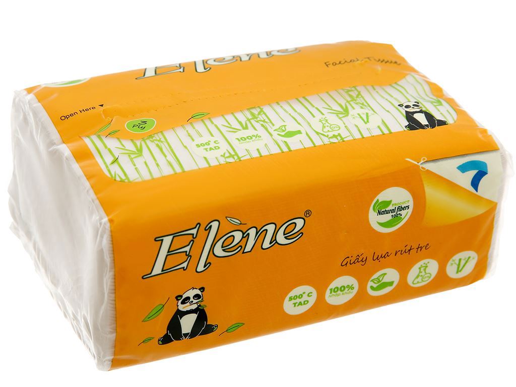 Giấy lụa rút tre Elene 100 tờ 3 lớp
